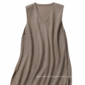 P18B13TR 100% cashmere knitted jumper skirt lady sleeveless sweater